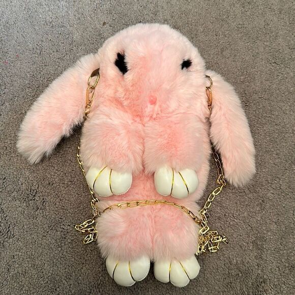 Handbags - Pink bunny crossbody purse